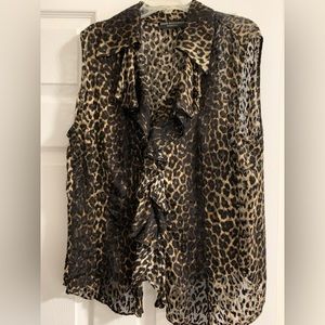 Dana Buchman sleeveless silk blouse